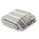 Strisce Plaid Vidaxl 160x210 cm di cotone grigio e bianco