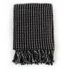Vidaxl Ploid Squares 220x250 cm di cotone nero