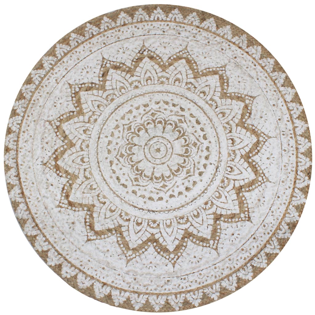 Tappeto Vidaxl con stampa di circa 150 cm intrecciata