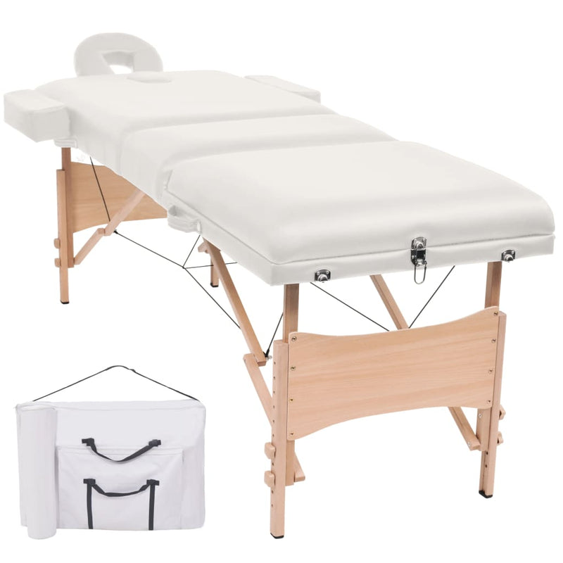 Tavolo da massaggi Vidaxl Colpo 3 zone di spessore 10 cm