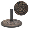 Vidaxl Parasol pie alrededor de 9 kg de resina de bronce de color