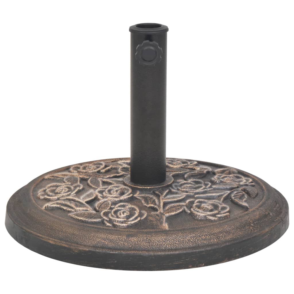 Vidaxl Parasol pie alrededor de 9 kg de resina de bronce de color