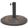 Vidaxl Parasol pie alrededor de 9 kg de resina de bronce de color