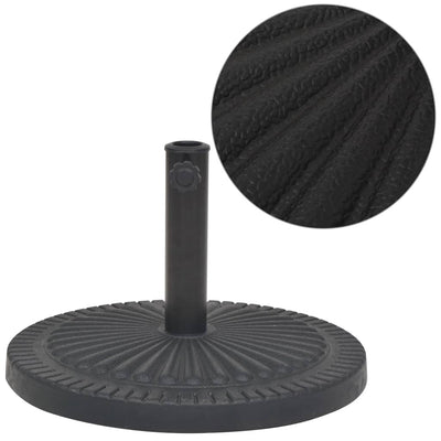 Vidaxl Parasol Foot circa 14 kg di resina nera