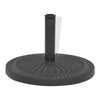 Vidaxl Parasol Foot alrededor de 14 kg de resina Negro