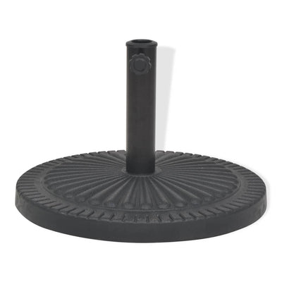 Vidaxl Parasol Foot circa 14 kg di resina nera