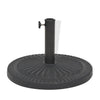 Vidaxl Parasol Foot alrededor de 14 kg de resina Negro