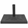 Vidaxl Parasol Foot Square 19 kg Resina Nera
