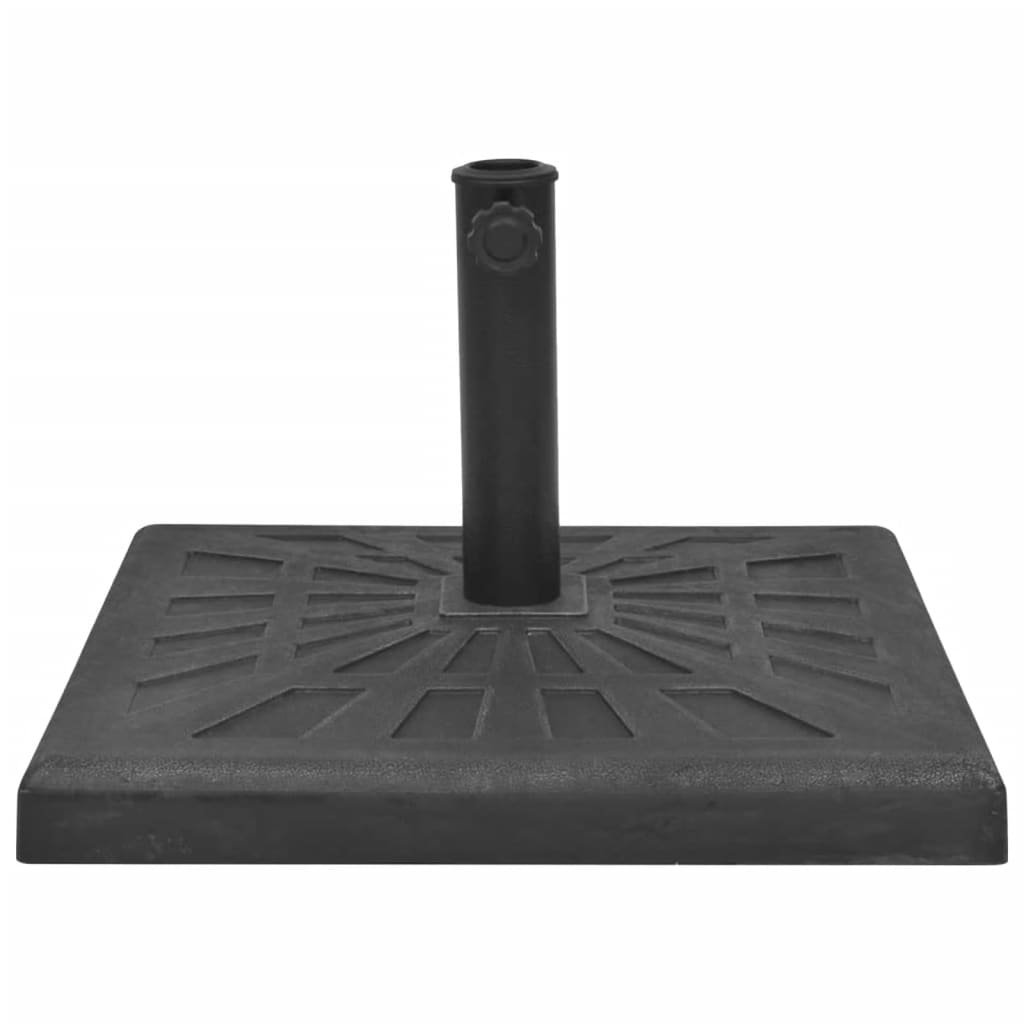 Vidaxl Parasol Foot Square 19 kg Resina Nera