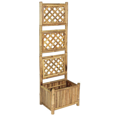 Vidaxl fioriera allevata con rack da 40 cm di bambù
