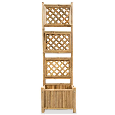 Vidaxl fioriera allevata con rack da 40 cm di bambù