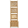 Plantador Vidaxl elevado con rack 40 cm de bambú