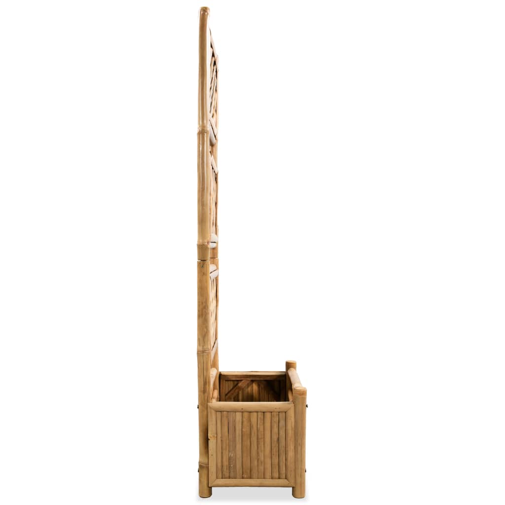 Vidaxl fioriera allevata con rack da 40 cm di bambù