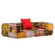 Vidaxl Pouf Tweezits Modular Fabric Patchwork