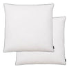 Cojines de Vidaxl 2 st luz 80x80 cm Fiebre hacia abajo blanca