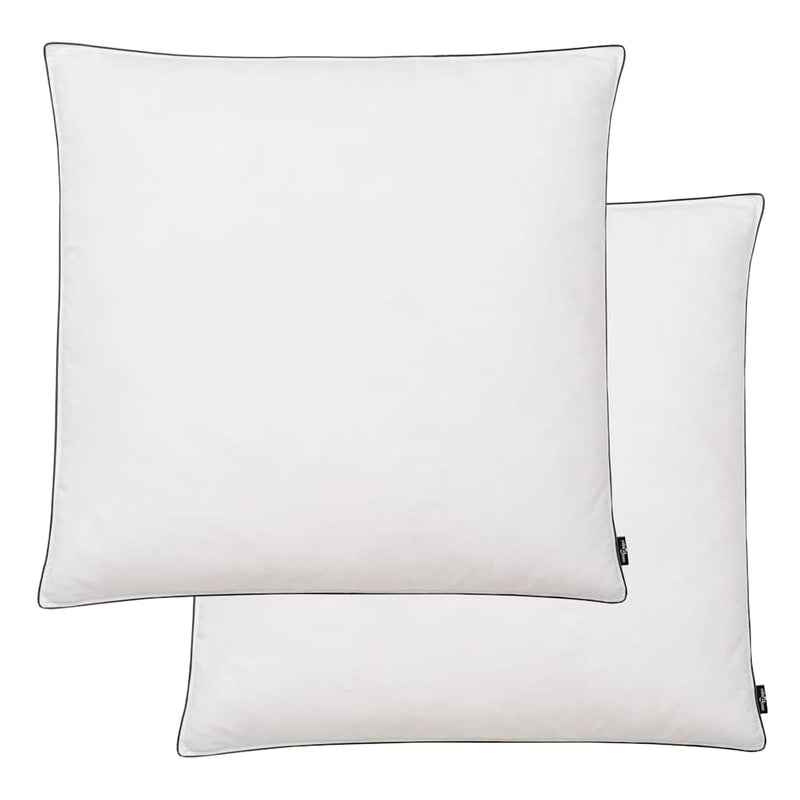 Cojines de Vidaxl 2 st luz 80x80 cm Fiebre hacia abajo blanca