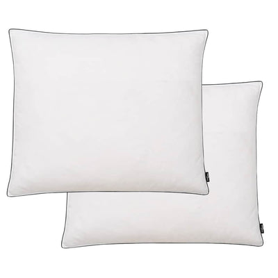 Cojines de Vidaxl 2 santa luz 70x60 cm de relleno de color blanco
