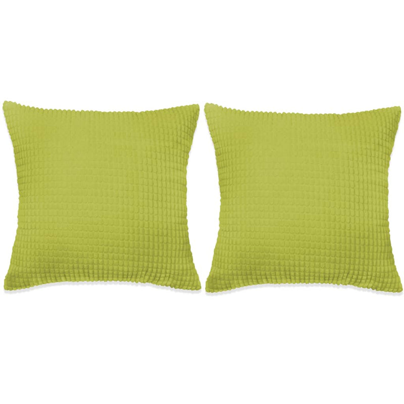 Juego de cojín decorativo Vidaxl 60x60 cm Velor verde 2 piezas