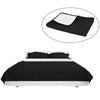 Vidaxl Dedpead doppio -medio da 170x210 cm trapunta in bianco e nero