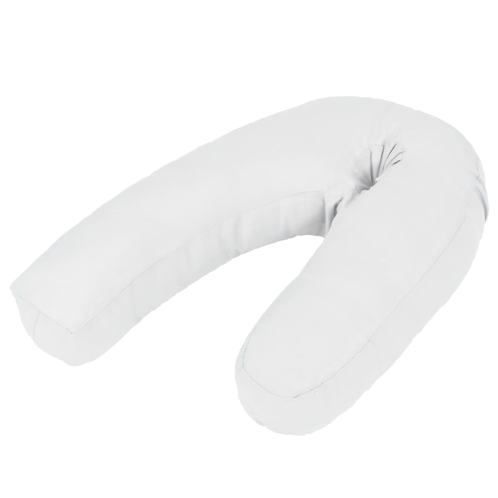 Vidaxl Cojón de embarazo J en forma de J (36-43) CM White