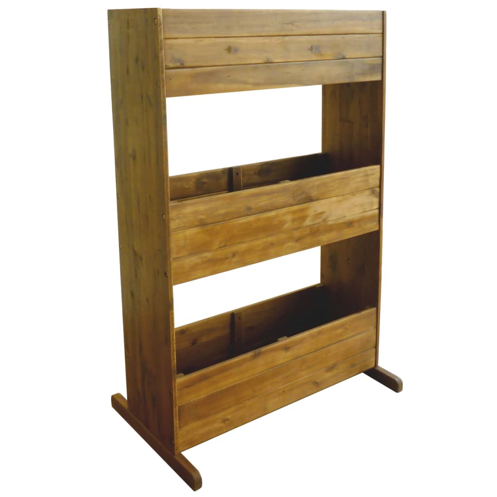Scatola di pianificazione Vidaxl Acacia solida a 3 strati