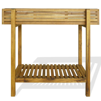 Fioriera vidaxl acacia solida e zinco