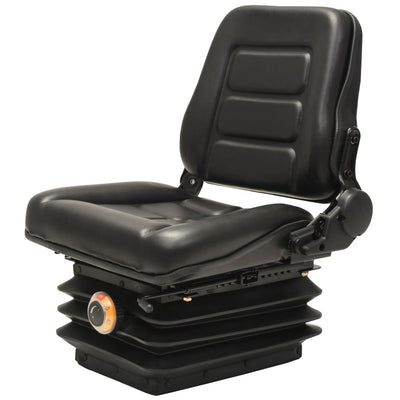 Sedia da trattore del carrello elevatore Vidaxl con sospensione e schienale regolabile