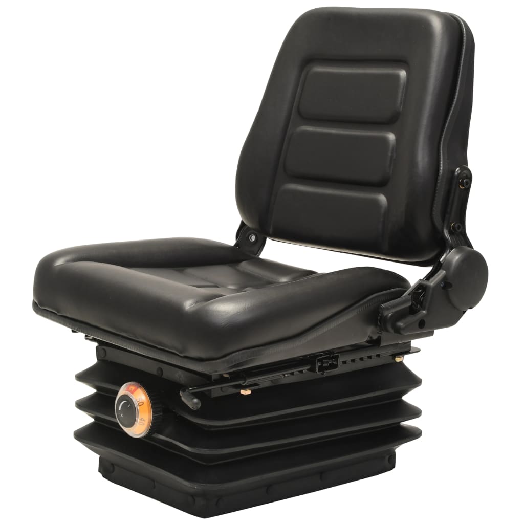 Sedia da trattore del carrello elevatore Vidaxl con sospensione e schienale regolabile