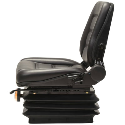 Sedia da trattore del carrello elevatore Vidaxl con sospensione e schienale regolabile