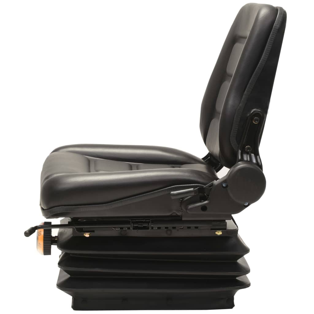 Sedia da trattore del carrello elevatore Vidaxl con sospensione e schienale regolabile