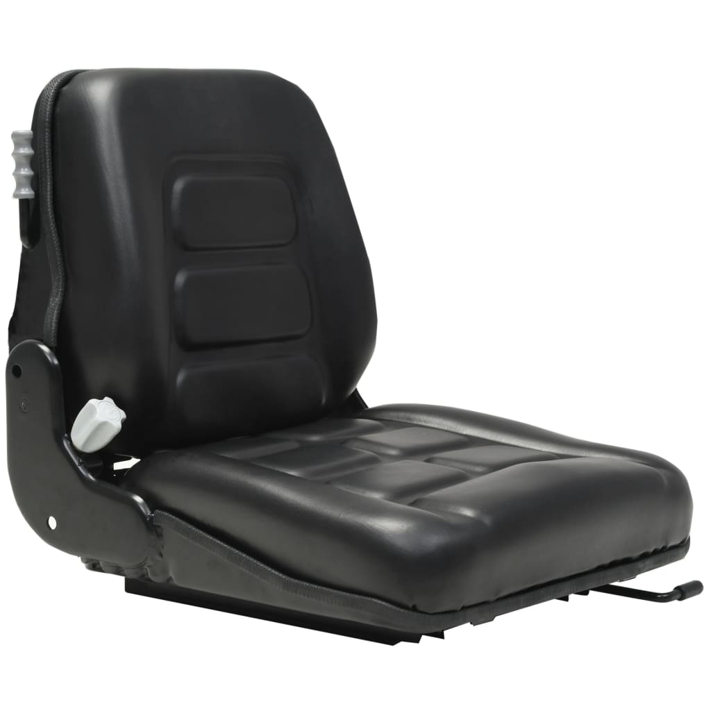Vidaxl Silla de tractor de carretilla elevadora con suspensión y respaldo ajustable