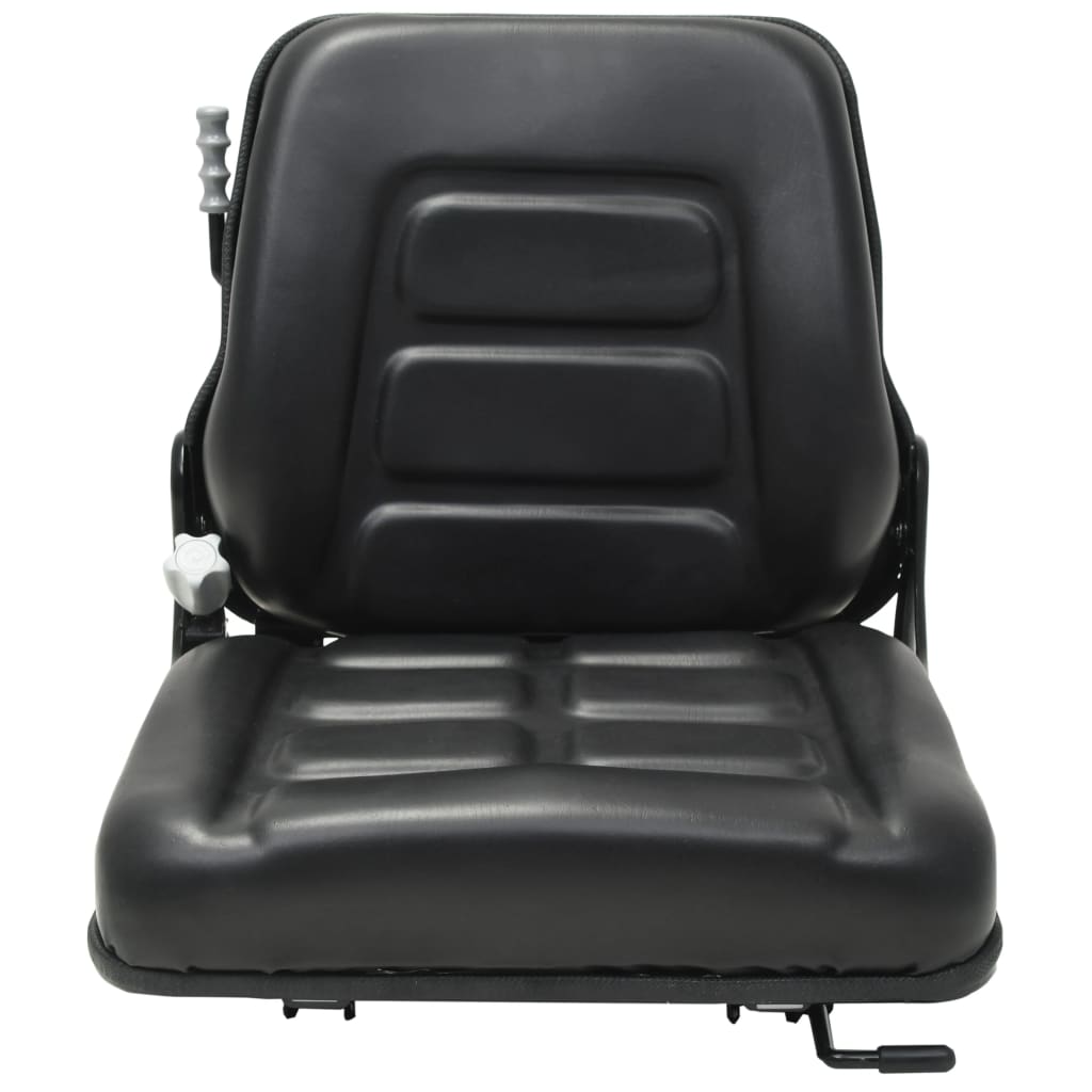 Vidaxl Silla de tractor de carretilla elevadora con suspensión y respaldo ajustable