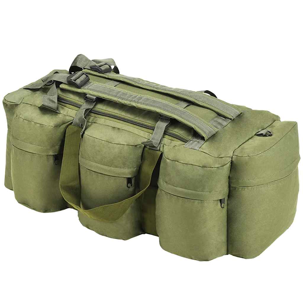 Vidaxl plunjezak 3-in-1 legerstijl 45 l olijfgroen