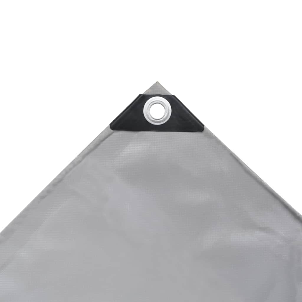 Vidaxl dekzeil 650 g m² 4x5 m grijs