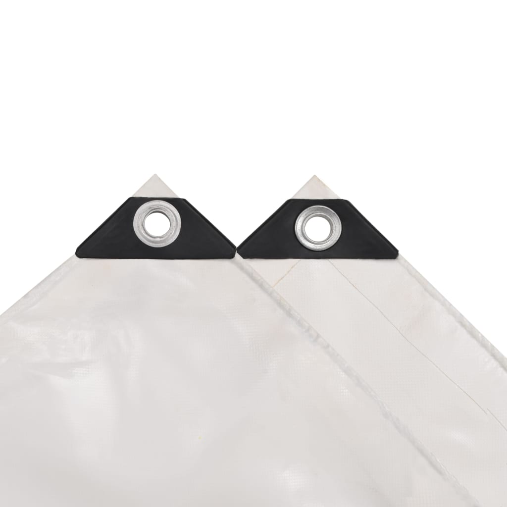 Vidaxl dekzeil 650 g m² 3x4 m wit