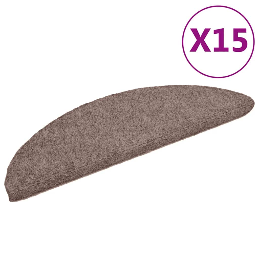 Vidaxl tappetini scale autoadesivo 56x17x3 cm ago marrone 15 m