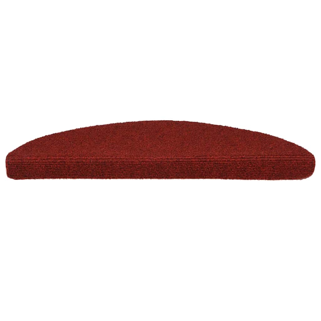 Vidaxl tappetini per autoadesivo 56x17x3 cm Ago in feltro rosso 15 m