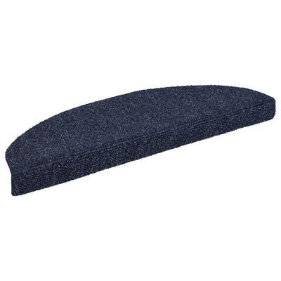 Vidaxl tappetino scale autoadesivo 65x21x4 cm ago blu da 15 pezzi blu