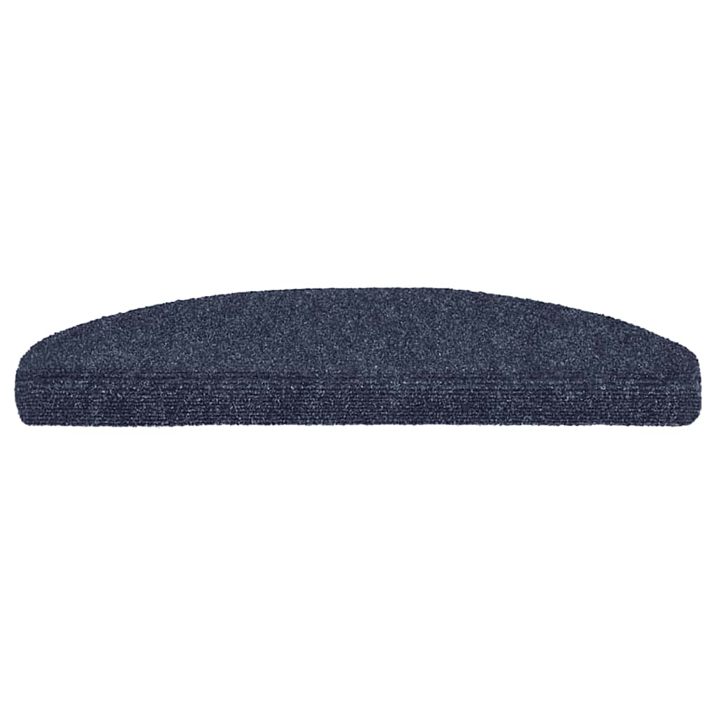 Vidaxl tappetino scale autoadesivo 65x21x4 cm ago blu da 15 pezzi blu