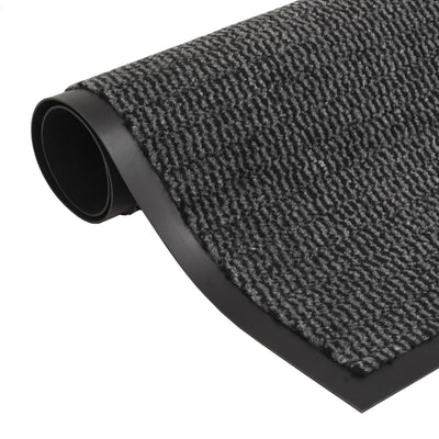 Vidaxl droogloopmat rectangular mechón 40x60 cm antracita