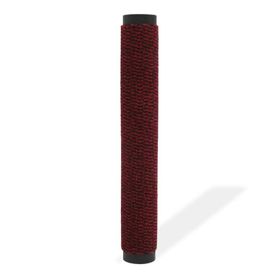 Vidaxl droogloopmat rectangular mechado 40x60 cm rojo