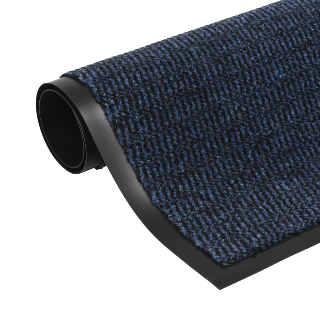 Vidaxl droogloopmat rettangolare trapuntato 40x60 cm blu