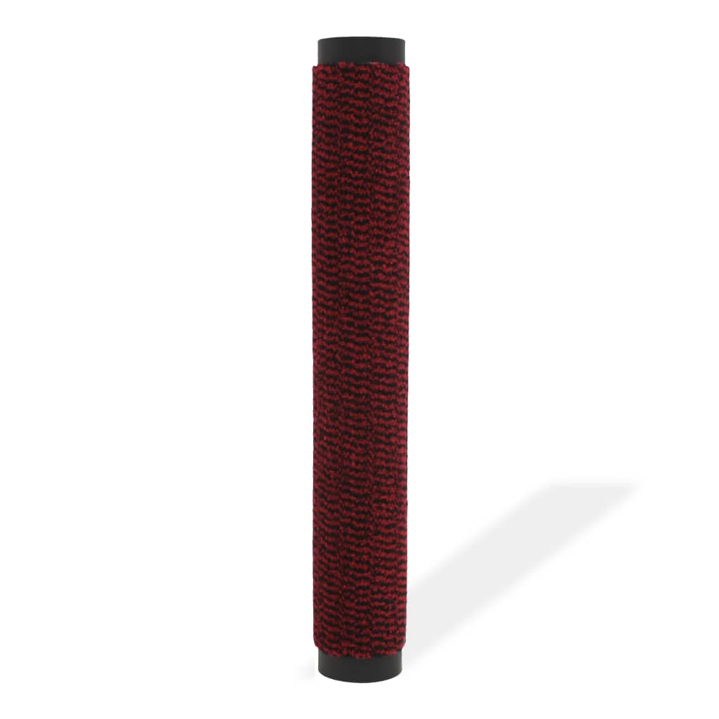 Vidaxl droogloopmat rectangular mechón 60x90 cm rojo