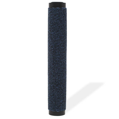 Vidaxl droogloopmat rectangular mechón 60x90 cm azul