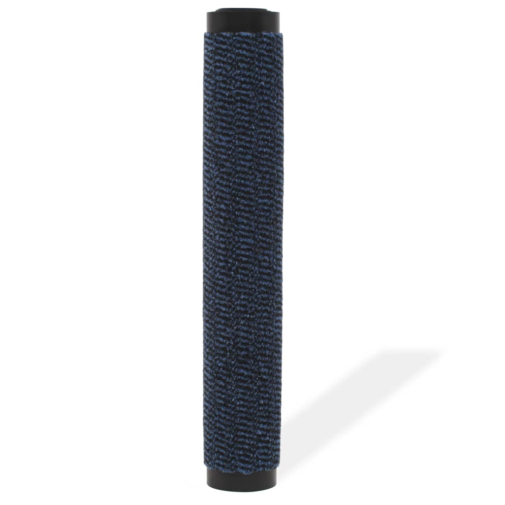 Vidaxl droogloopmat rectangular mechón 60x90 cm azul