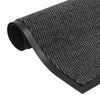 Vidaxl droogloopmat rechthoekig getuft 80x120 cm antraciet