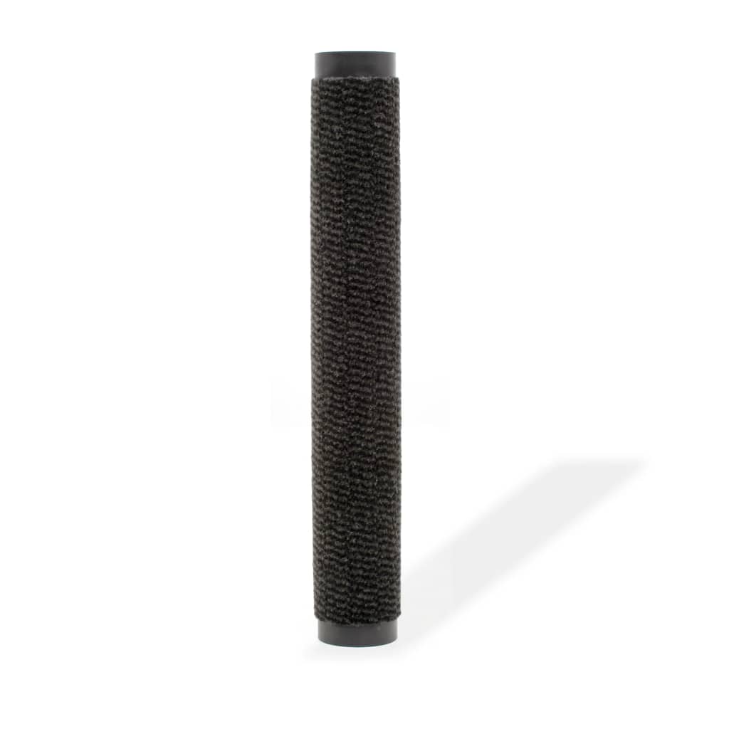 Vidaxl droogloopmat rectangular mechugado 80x120 cm negro
