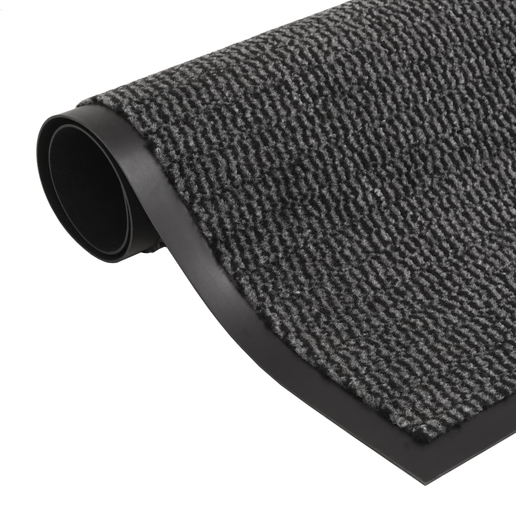 Vidaxl droogloopmat rectangular tufted 90x150 cm antracita
