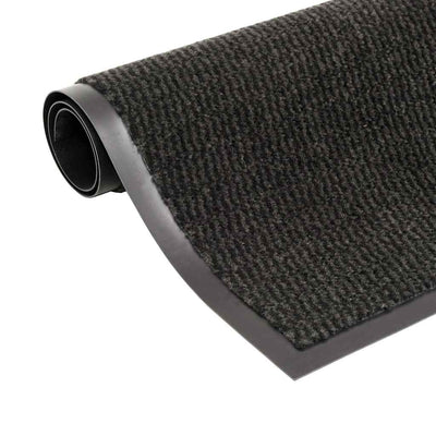 Vidaxl droogloopmat rectangular mechugado 120x180 cm negro