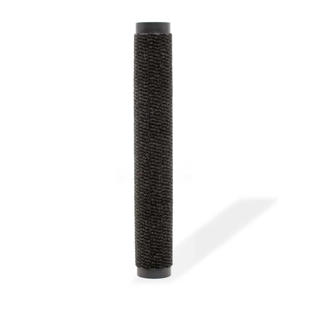 Vidaxl droogloopmat rectangular mechugado 120x180 cm negro